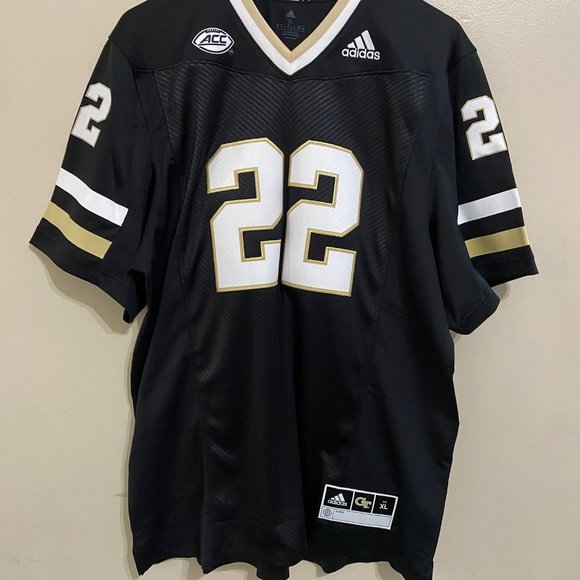 Adidas Georgia Tech Yellow Jackets Football Jersey Black Mens HG4404 NEW $130 - Picture 9 of 12